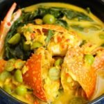 Gulai daun ubi kepiting